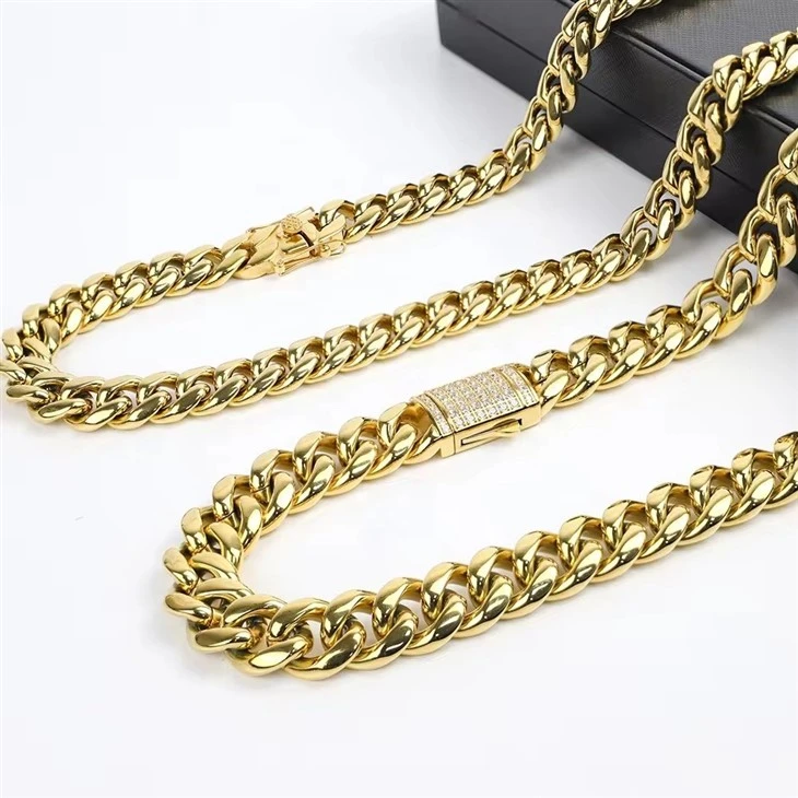 Hip Hop Stainless Steel Cuban Chain For Men